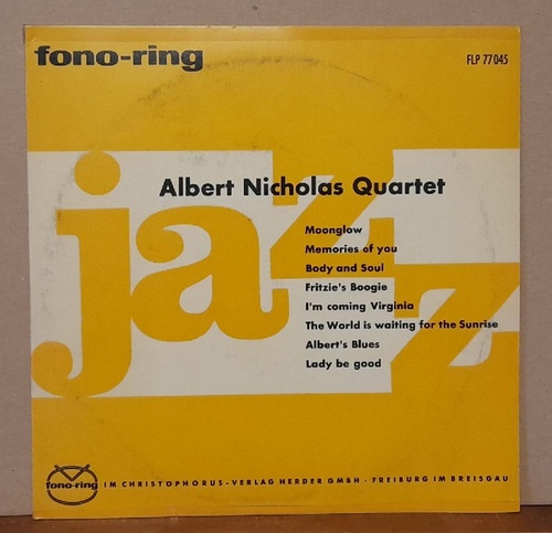 Albert Nicholas Quartet  Albert Nicholas Quartet LP 33 1/3UpM 10" 