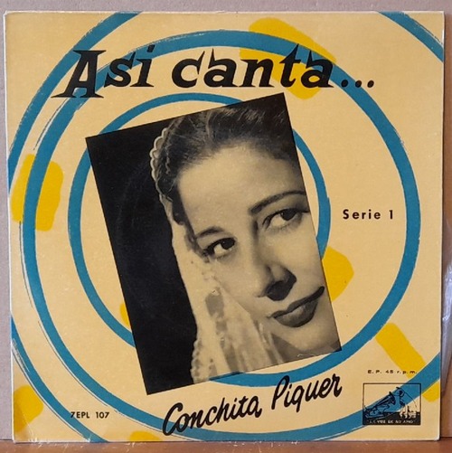 Piquer, Conchita  Asi canta... Single 45UpM 