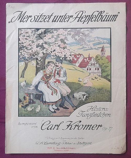 Kromer, Carl  Mer sitzet unter Aepfelbäum. Heiteres Tanzliedchen Op. 77 