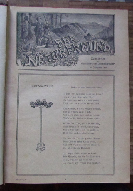   Der Naturfreund 1926-1928 (Zeitschrift des Touristen-Vereins Die Naturfreunde) 