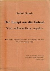 Storch, Rudolf,  2 Titel / 1. Der Kampf um die Heimat, (Neue auenpolitische Aspekte, nach einem Vortrag, gehalten im Sudeten-Club Bonn am 25. Novmber 1952), 