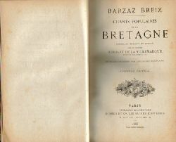 Breiz, Barzaz  Chants Populaires de la Bretagne 