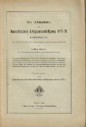 Gieseke, Ludwig  Die Abnahme der franzsischen Kriegsentschdigung 1870/71 in Strassburg i. E., auf Grund der Materialien des dortigen Landesarchivs dargestellt. 