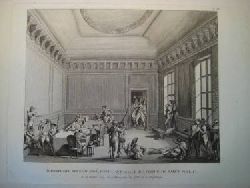 Berthault, (Jean-Gabriel) (?)  Robespierre Amene Blesse, dans l`Anti-Salle du Comite de Salut Public le 28 Juillet 1794, ou 10 Thermidor, An 2eme de la Republique (Gravure) 