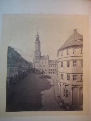 Wilde, F. (Friedrich) photogr.  Görlitz Altstadt mit Kirche und Bürgerhäusern 