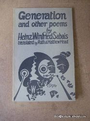 Sabais, Heinz Winfried  Generation and other Poems (Translated by Ruth and Matthew Mead) 