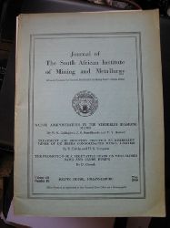 diverse Autoren  Journal of The South African Institute of Mining and Metallurgy Vol. 60, Number 10 (May 1960) (Formerly Journal of the Chemical, metallurgical and Mining society of South Africa) 