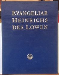ohne Autor  Evangeliar Heinrichs des Lwen (Maiestas Domini. Blatt 172 r und eine Textseite Blatt 103 v. Dokumentationsmappe) 