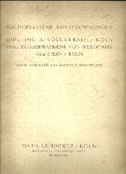 Lempertz, Math.  Nachgelassene Kunstsammlungen Dipl. Ing. A. Roeckerath (Kln); Frau Polizeiprsident von Weegmann geb. Stein (Kln) (Versteigerung 18.-20. Oktober 1934) 