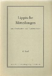 Engelbert, Gnther (Hg.)  Lippische Mitteilungen aus Geschichte und Landeskunde Band 43-50 