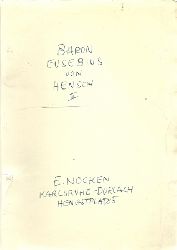 Nocken, E. (Willi)  Baron Eusebius von Hensch (maschinenschriftliches Manuskript) 