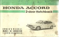 ohne Autor  Honda Accord 2-door Hatchback - Owner
