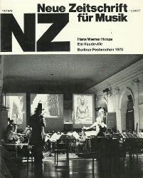 Thomas, Ernst; Otto Tomek und Carl (Hg.) Dahlhaus  NZ / Neue Zeitschrift für Musik Nr. 11/1973 