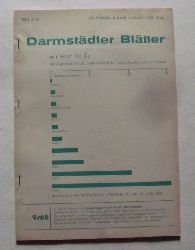 Studentenschaft der Technischen Hochschu  Darmstdter Bltter - wir lesen fr Sie .... Heft 9 / 1968 