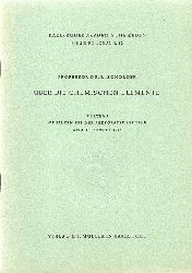 Scholder, Rudolf Prof.Dr.  ber die chemischen Elemente (Vortrag am 4. Dezember 1954) 