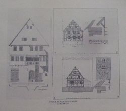 ohne Angaben  Architekturzeichnung "Fachwerkhaus in Ottersweier bei Bhl und Achern" 