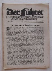 Ollenhauer, Erich (Verantw. Red.)   Der Fhrer (Monatsschrift fr Fhrer und Helfer der Arbeiterjugendbewegung. 9. Jahrgang Nr. 7 Juli 1927 