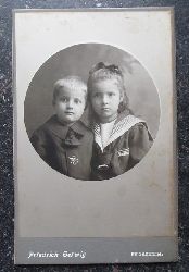 Gerwig, Friedrich (Fotograf)  Original-Fotografie eines Geschwisterprchens 