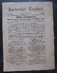Mller, C.F. (Hg.)  Karlsruher Tagblatt Nr. 276 v. 8. Oktober 1858 