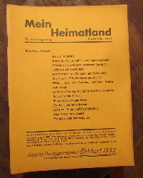 Wingenroth, Max (Hg.)  Mein Heimatland, Heft 7/8, 1931 (Badische Bltter fr Volkskunde, lndliche Wohlfahrtspflege, Familienforschung, Heimatschutz und Denkmalpflege) 