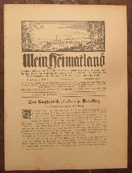 Wingenroth, Max (Hg.)  Mein Heimatland, Heft 6, 1922 (Badische Bltter fr Volkskunde, lndliche Wohlfahrtspflege, Heimat- und Denkmalschutz) 
