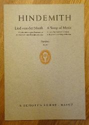 Hindemith, Paul  Lied von der Musik / A Song of Music (Fr dreistimmigen Frauenchor mit Klavier oder Streichorchester, Partitur / Score) 
