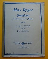 Reger, Max  Sonatinen fr Klavier zu zwei Hnden Opus 89 (Band 1. Nr. 1 E moll und Nr. 2 D-dur, in einem Heft) 