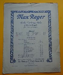 Reger, Max  Sechs Vortragsstcke fr Violine und Klavier (Suite in A-Moll) Opus 103a, No. 3: Aria (1. Heft: Wiegenlied, Capriccio / 2. Heft: Burla) 
