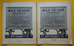 Reger, Max  Zwlf kleine Stcke nach eigenen Liedern fr Violine und Klavier Opus 103 c, Heft I + II 