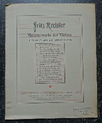 Kreisler, Fritz  Niccolo Paganini; Caprice No. 20 