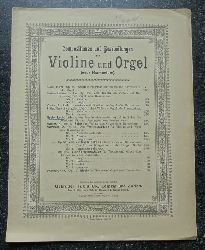 Spohr, Louis (Ludwig)  Adagio aus dem Streichquartett Op. 43 in E.dur fr Orgel und Violine, bertragen von Rudolph Palme 