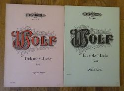 Wolf, Hugo  Eichendorff-Lieder Band 1 + 2 (Original-Ausgabe; Fr eine Singstimme und Klavier) 