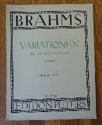 Brahms, Johannes  Variationen ber ein Thema von Paganini Opus 35 Heft I + II (Fr Klavier zu 2 Hnden, hg. v. Emil von Sauer) 