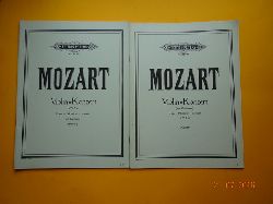 Mozart, Wolfgang Amadeus  Zweites + Drittes Konzert / Violin-Konzert (mit Kadenzen) D Dur, KV 211 + 216 (Hg. Ferdinand Kchler, Klavierauszug Paul Klengel, bzw. Carl Flesch) 