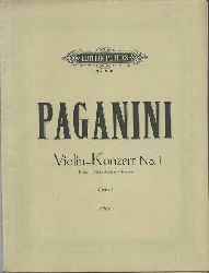 Paganini, Niccolo  Violin-Konzert No. 1 Es dur - Mi bemol majeur - E major Opus 6 (Fr Violine und Pianoforte, Herausgegeben von Carl Flesch) 