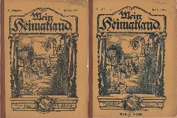 Busse (Hg.), H.E.  Mein Heimatland, Heft 1-3 + 4-6 / 1921 (Badische Bltter fr Volkskunde, lndliche Wohlfahrtspflege, Heimatschutz und Denkmalschutz) 
