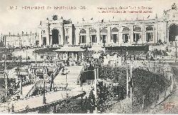 ohne Autor  Ansichtskarte Vue Generale du Grand Palais de Belgique et des Installations du Tramway Bruxellois (Exposition de Bruxelles 1910 No. 2) 