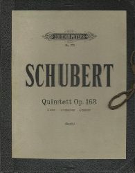 Schubert, Franz  Quintett fr 2 Violinen, Viola, 2 Violoncelli Opus 163 (Hg. Ferd. David) 