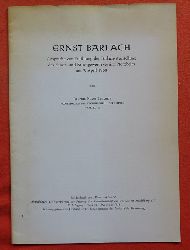 Lankheit, Klaus  Ernst Barlach (Ansprache zur Erffnung der Barlach-Ausstellung des Kunst- und Kunstgewerbevereins Pforzheim am 9. April 1958) 