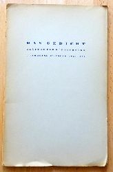 diverse Autoren  Das Gedicht 1. Jahrgang, 20. Folge Juli 1935 (Friedrich Deml (4x), Georg Britting, Friedrich Berna) 