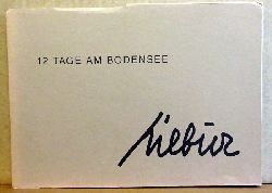 Burhenne, Hildegard  12 Tage am Bodensee (Collagen 1994; Mappe mit 12 illustrierten Doppelblattkarten) 