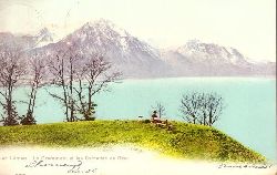   Ansichtskarte Lac Leman. Le Grammont et les Cornettes de Bise 