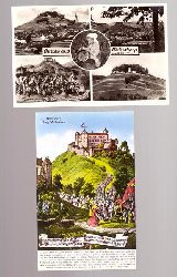   2 Ansichtskarten Gruss aus Weinsberg (4 Motive) 