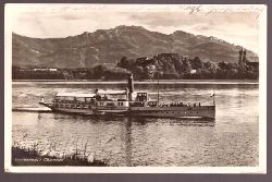   Ansichtskarte Herreninsel im Chiemsee mit Dampfer "Ludwig Fessler" 