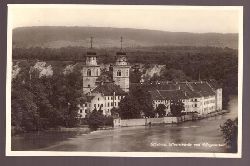   Ansichtskarte Rheinau Klosterkirche und Pflegeanstalt 