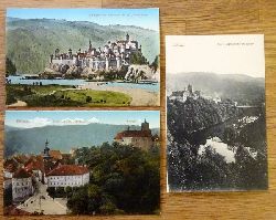   4 Ansichtskarten AK Elbogen. Burg und Keltenbrcke von Norden 