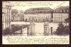   Ansichtskarte AK Ansbach. Schlossthor und Schlossplatz 