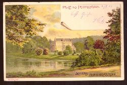   Ansichtskarte AK Gruss aus Friedrichroda. Schloss Reinhardsbrunn (Litho) 