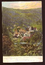   Ansichtskarte AK Jugenheim an der Bergstrasse. Stettbacher Tal mit Schloss-Hotel und lmhle 