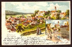   Ansichtskarte AK Gruss aus Bad Aibling (Knstlerkarte) (Farblitho) 